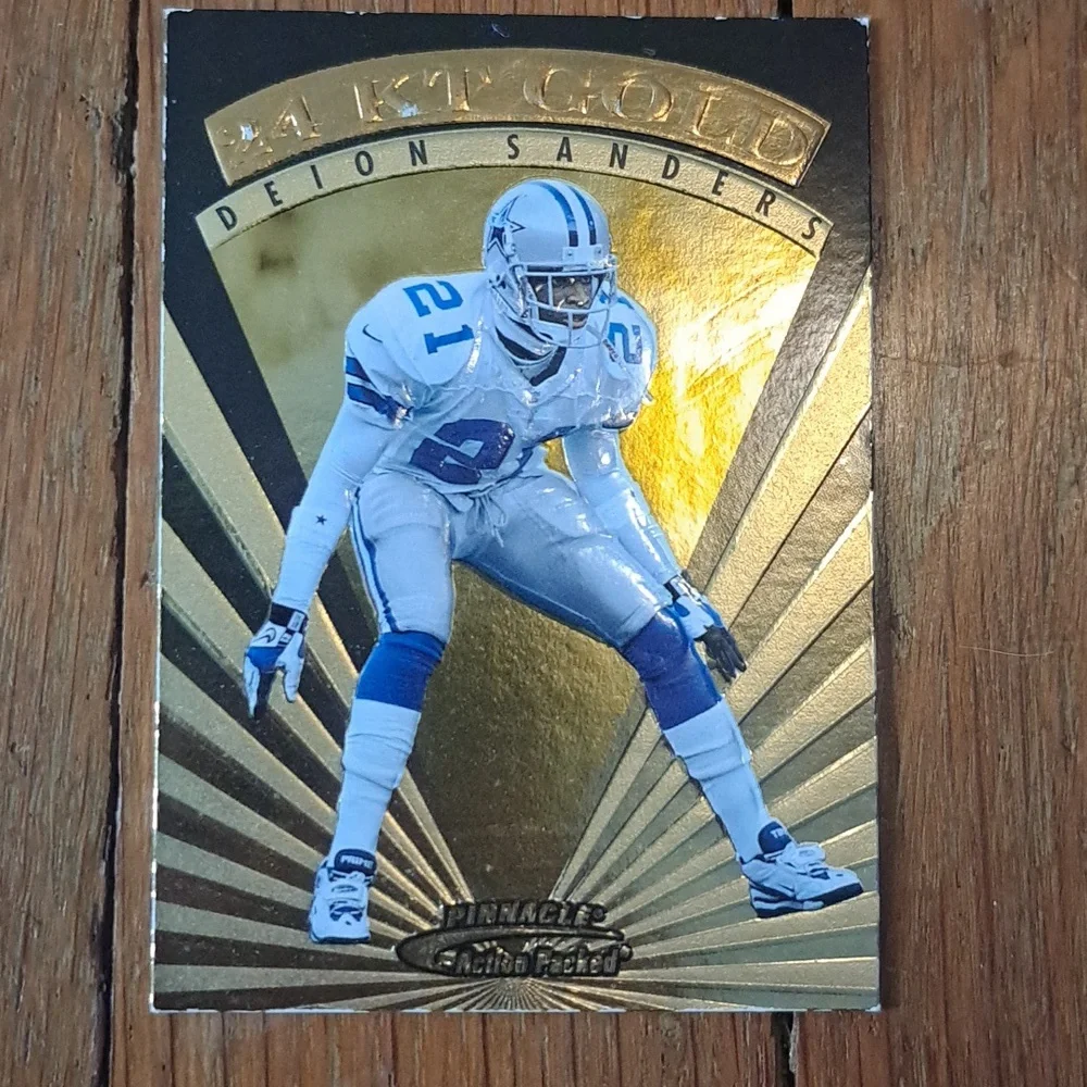 1997 Pinnacle Deion Sanders 6 Of 15 Football Card - Picture 3 of 4